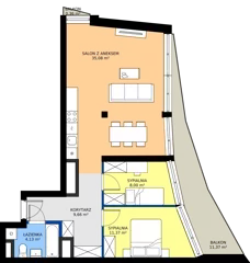 3 pokoje, apartament 68,24 m², piętro 19, oferta nr M.296, Nowa Gwiazda, Katowice, Zawodzie, ul. Bogucicka