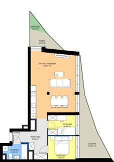 3 pokoje, apartament 62,69 m², piętro 3, oferta nr M.55, Nowa Gwiazda, Katowice, Zawodzie, ul. Bogucicka