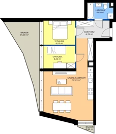 3 pokoje, apartament 60,87 m², piętro 1, oferta nr M.08, Nowa Gwiazda, Katowice, Zawodzie, ul. Bogucicka
