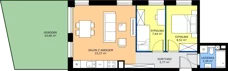 3 pokoje, mieszkanie 48,48 m², parter, oferta nr M26, Massalskiego Trust, Kielce, Ślichowice, ul. Massalskiego