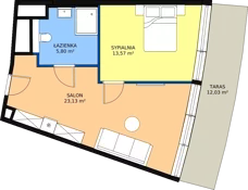 2 pokoje, apartament inwestycyjny 41,86 m², parter, oferta nr 0.A01, Linea Mare Pobierowo, Pobierowo, ul. Karola Borka 6