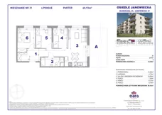 4 pokoje, mieszkanie 60,93 m², parter, oferta nr 31, Osiedle Janowiecka 27, Warszawa, Targówek, Elsnerów, ul. Janowiecka 27