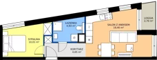 2 pokoje, mieszkanie 38,99 m², piętro 5, oferta nr 38C, Strzelców 28, Kraków, Prądnik Czerwony, ul. Strzelców 28