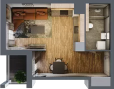 1 pokój, mieszkanie 28,65 m², piętro 6, oferta nr 60, Osiedle na Górnej etap V, Kielce, Nowy Folwark, ul. Zbożowa