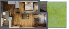 2 pokoje, mieszkanie 45,07 m², piętro 4, oferta nr 102, Osiedle na Górnej etap V, Kielce, Nowy Folwark, ul. Zbożowa