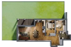 3 pokoje, mieszkanie 61,65 m², parter, oferta nr 85, Osiedle na Górnej etap V, Kielce, Nowy Folwark, ul. Zbożowa