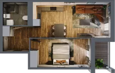 2 pokoje, mieszkanie 43,09 m², piętro 5, oferta nr 43, Osiedle na Górnej etap V, Kielce, Nowy Folwark, ul. Zbożowa