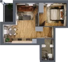 2 pokoje, mieszkanie 38,41 m², piętro 6, oferta nr 51, Osiedle na Górnej etap V, Kielce, Nowy Folwark, ul. Zbożowa