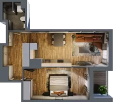2 pokoje, mieszkanie 48,84 m², piętro 5, oferta nr 108, Osiedle na Górnej etap V, Kielce, Nowy Folwark, ul. Zbożowa