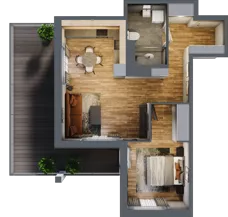 2 pokoje, mieszkanie 49,72 m², piętro 6, oferta nr 115, Osiedle na Górnej etap V, Kielce, Nowy Folwark, ul. Zbożowa