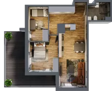 3 pokoje, mieszkanie 53,81 m², piętro 8, oferta nr 124, Osiedle na Górnej etap V, Kielce, Nowy Folwark, ul. Zbożowa