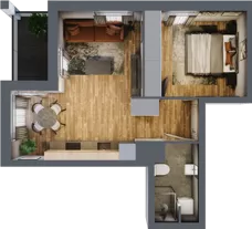 2 pokoje, mieszkanie 38,41 m², piętro 7, oferta nr 61, Osiedle na Górnej etap V, Kielce, Nowy Folwark, ul. Zbożowa