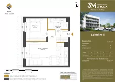 2 pokoje, mieszkanie 42,71 m², piętro 3, oferta nr 43, Apartamenty 3 Maja, Błonie, ul. 3 Maja