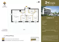 4 pokoje, mieszkanie 71,99 m², parter, oferta nr 7, Apartamenty 3 Maja, Błonie, ul. 3 Maja
