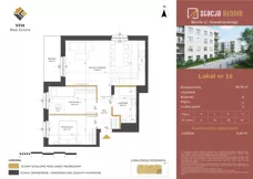 3 pokoje, mieszkanie 59,78 m², piętro 1, oferta nr 16, Stacja Błonie, Błonie, ul. Nowakowskiego