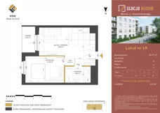 2 pokoje, mieszkanie 40,27 m², piętro 1, oferta nr 19, Stacja Błonie, Błonie, ul. Nowakowskiego