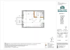 1 pokój, mieszkanie 26,69 m², piętro 2, oferta nr L1-34, Park Leśny Rembertów - L1 L2, Warszawa, Rembertów, ul. Chełmżyńska