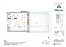 2 pokoje, mieszkanie 31,71 m², parter, oferta nr L1-6, Park Leśny Rembertów - L1 L2, Warszawa, Rembertów, ul. Chełmżyńska
