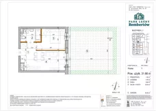 2 pokoje, mieszkanie 31,66 m², piętro 1, oferta nr L1-15, Park Leśny Rembertów - L1 L2, Warszawa, Rembertów, ul. Chełmżyńska