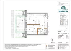 2 pokoje, mieszkanie 34,41 m², parter, oferta nr L1-12, Park Leśny Rembertów - L1 L2, Warszawa, Rembertów, ul. Chełmżyńska