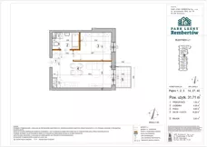2 pokoje, mieszkanie 31,71 m², piętro 1, oferta nr L1-14, Park Leśny Rembertów - L1 L2, Warszawa, Rembertów, ul. Chełmżyńska