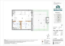 2 pokoje, mieszkanie 31,66 m², piętro 1, oferta nr L1-15, Park Leśny Rembertów - L1 L2, Warszawa, Rembertów, ul. Chełmżyńska