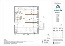 3 pokoje, mieszkanie 57,34 m², piętro 1, oferta nr L1-26, Park Leśny Rembertów - L1 L2, Warszawa, Rembertów, ul. Chełmżyńska
