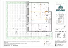 3 pokoje, mieszkanie 52,10 m², piętro 1, oferta nr L2-12, Park Leśny Rembertów - L1 L2, Warszawa, Rembertów, ul. Chełmżyńska