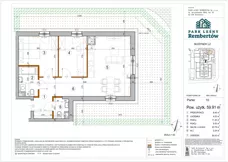 3 pokoje, mieszkanie 59,91 m², piętro 2, oferta nr L1-38, Park Leśny Rembertów - L1 L2, Warszawa, Rembertów, ul. Chełmżyńska