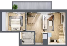 3 pokoje, mieszkanie 60,39 m², piętro 2, oferta nr L34, Mickiewicza 21 Residence, Śrem, ul. Mickiewicza 21
