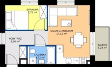 2 pokoje, mieszkanie 35,42 m², piętro 1, oferta nr G9, Green Park Resort III, Szklarska Poręba, ul. Wolności 14
