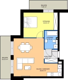 2 pokoje, mieszkanie 51,30 m², piętro 3, oferta nr G30, Green Park Resort III, Szklarska Poręba, ul. Wolności 14