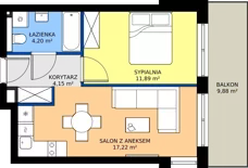 2 pokoje, mieszkanie 37,46 m², piętro 1, oferta nr G8, Green Park Resort III, Szklarska Poręba, ul. Wolności 14