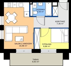 2 pokoje, mieszkanie 36,79 m², parter, oferta nr G5, Green Park Resort III, Szklarska Poręba, ul. Wolności 14