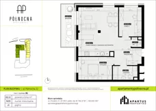 3 pokoje, mieszkanie 69,52 m², piętro 4, oferta nr B1/20, Apartamenty Północna, Lublin, Śródmieście, Śródmieście, ul. Północna 22/24