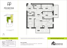 4 pokoje, mieszkanie 89,97 m², piętro 5, oferta nr B2/46, Apartamenty Północna, Lublin, Śródmieście, Śródmieście, ul. Północna 22/24