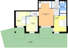 4 pokoje, apartament 77,98 m², parter, oferta nr B6, Villa Verona Mielno, Mielno, ul. Pogodna 4A