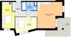 3 pokoje, apartament 72,59 m², piętro 1, oferta nr B17, Villa Verona Mielno, Mielno, ul. Pogodna 4A