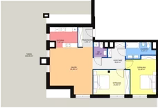 3 pokoje, apartament 89,39 m², piętro 3, oferta nr B32, Villa Verona Mielno, Mielno, ul. Pogodna 4A