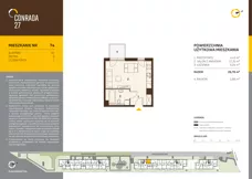 1 pokój, mieszkanie 26,77 m², piętro 5, oferta nr 74, Conrada 27, Kraków, Prądnik Biały, Azory, ul. Conrada 27