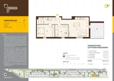 3 pokoje, mieszkanie 65,24 m², piętro 1, oferta nr 2, Conrada 27, Kraków, Prądnik Biały, Azory, ul. Conrada 27