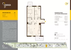 3 pokoje, mieszkanie 67,65 m², piętro 5, oferta nr 44, Conrada 27, Kraków, Prądnik Biały, Azory, ul. Conrada 27
