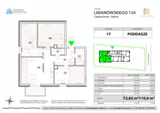 4 pokoje, mieszkanie 73,15 m², piętro 3, oferta nr  17, Limanowskiego Mieszkania, Częstochowa, Raków, ul. Bolesława Limanowskiego 134