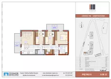 4 pokoje, mieszkanie 69,24 m², piętro 2, oferta nr A.M.12, Łódzka Osiedle, Częstochowa, Częstochówka-Parkitka, ul. Łódzka 198, 200, 202