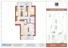 4 pokoje, mieszkanie 84,84 m², piętro 5, oferta nr A.M.23, Łódzka Osiedle, Częstochowa, Częstochówka-Parkitka, ul. Łódzka 198, 200, 202
