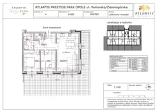 3 pokoje, apartament 69,81 m², parter, oferta nr B4/0/02, Atlantis Prestige Park, Opole, Malinka, ul. Pomorska / Zielonogórska