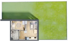 2 pokoje, mieszkanie 35,21 m², piętro 1, oferta nr 2/12, Osiedle Kościuszki - Osiedle Premium, Brzeg, ul. Kościuszki