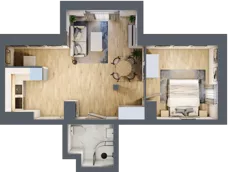 2 pokoje, mieszkanie 37,87 m², piętro 3, oferta nr 1/26, Osiedle Kościuszki - Osiedle Premium, Brzeg, ul. Kościuszki