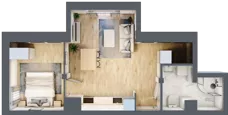 2 pokoje, mieszkanie 35,23 m², piętro 3, oferta nr 1/22, Osiedle Kościuszki - Osiedle Premium, Brzeg, ul. Kościuszki