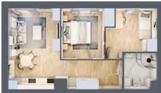 3 pokoje, mieszkanie 48,52 m², piętro 1, oferta nr 1/8, Osiedle Kościuszki - Osiedle Premium, Brzeg, ul. Kościuszki